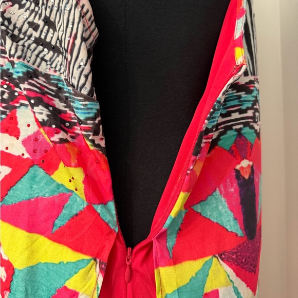 Boston Proper Multicolor Halter Maxi Dress Beach, summer, vacation, resort - Picture 11 of 16